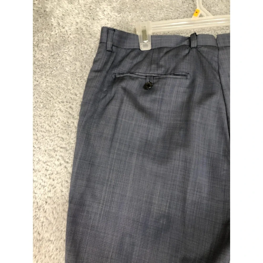 Banana Republic Pants Mens 35x33 (Tag 35x36) Blue Marzotto 100% Wool